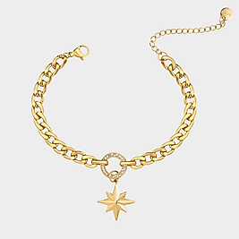 İris Steel Gold Bracelet | Bileklik