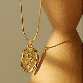 Rose Steel Necklace | Kolye