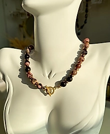 Rodonit Stone Necklace | Kolye