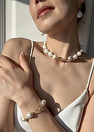 Mathilda Barok İnci Set