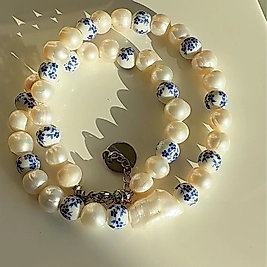 Forest Heart Pearl Necklace | Kolye