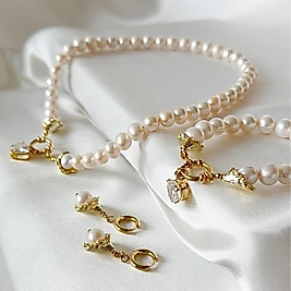 Lotus Pearl Necklace | Kolye