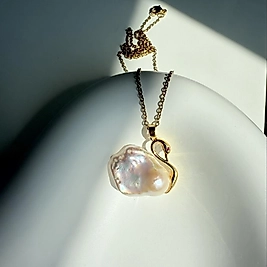 Pearl Swan Necklace | Kolye