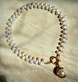 Pearl Luna Necklace | Kolye