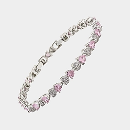 Pink Heart Su Yolu Bileklik