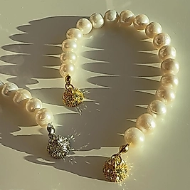 World Pearl Gold Bracelet | Bileklik