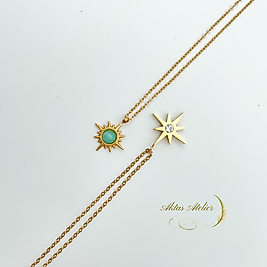 North Star Steel Necklace | Kolye