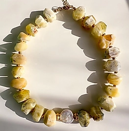 Lemon Opal Necklace | Kolye